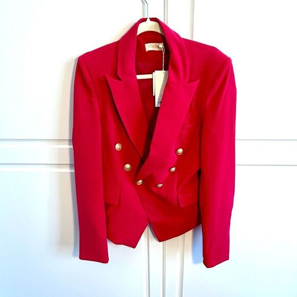 NWT Choosy brand blazer in magenta. Size 12 - Picture 3 of 9
